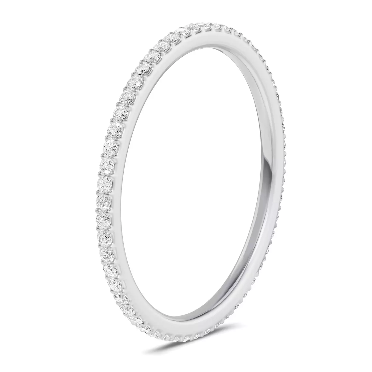 Shared Prong Lab Eternity Band (.25ct. tw.) - Platinum