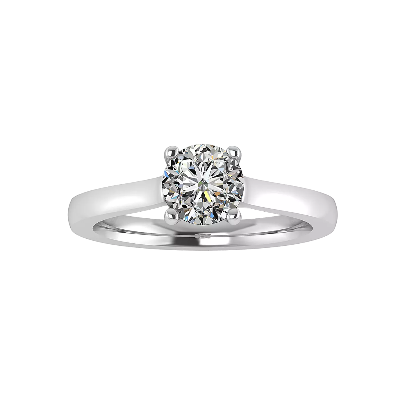 Pure Solitaire Focus Platinum Engagement Ring