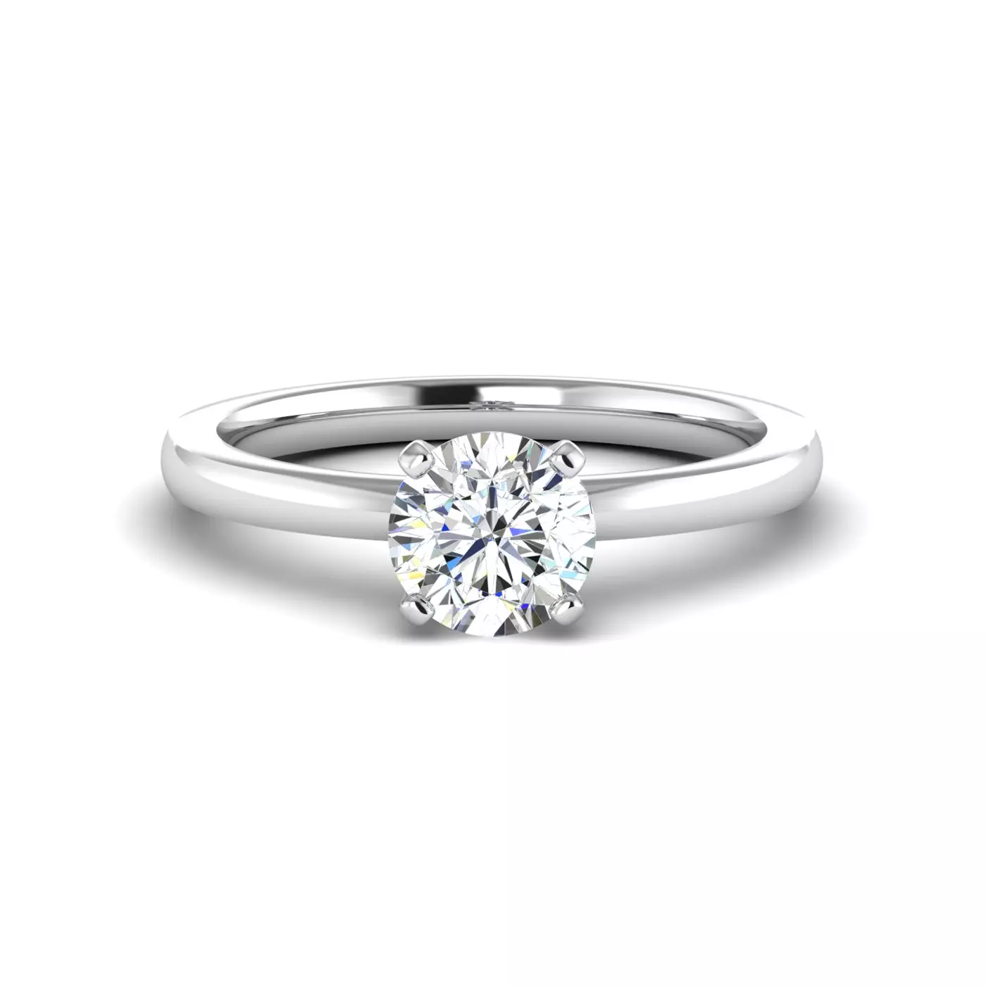 Classic Solitaire Platinum Engagement Ring