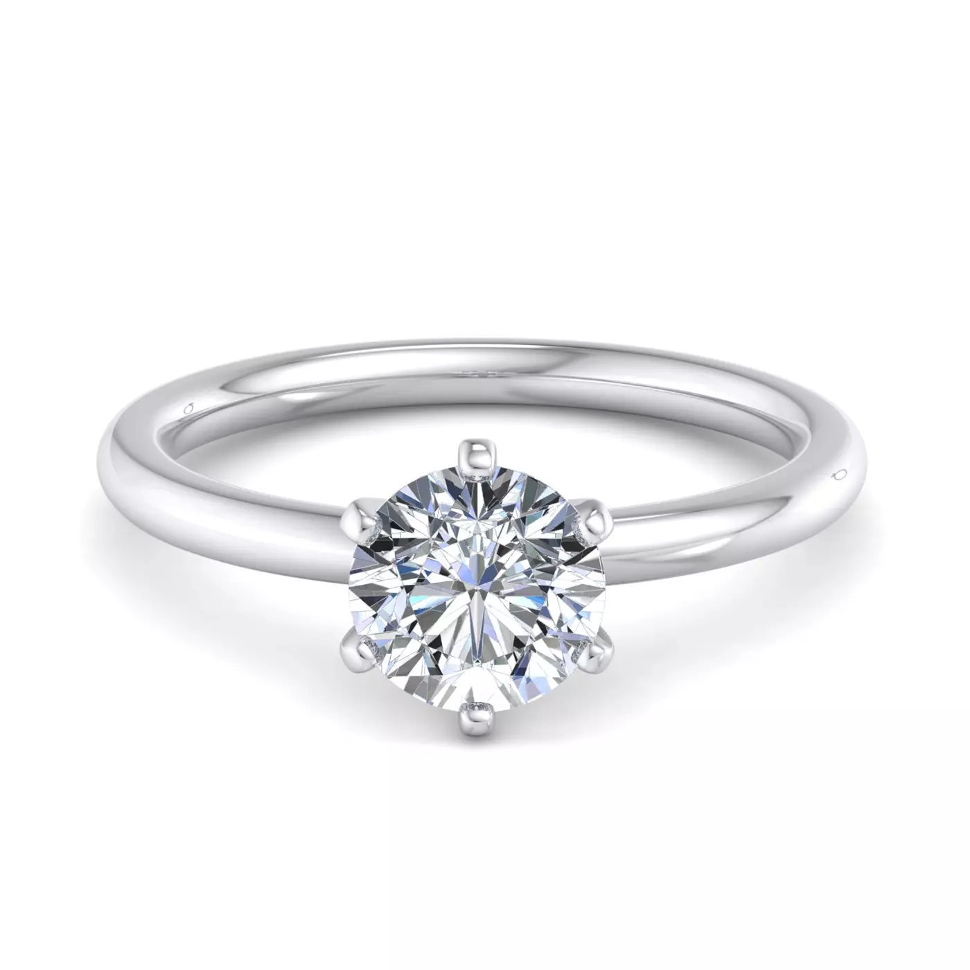 Classic Solitaire Platinum Engagement Ring
