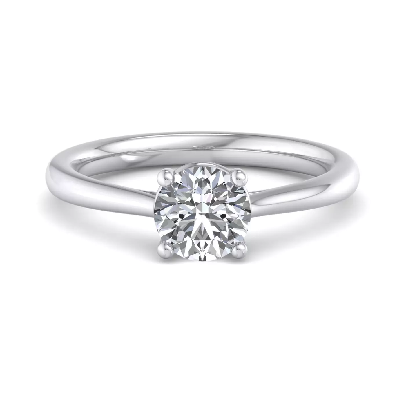 Classic Solitaire Focus Platinum Engagement Ring