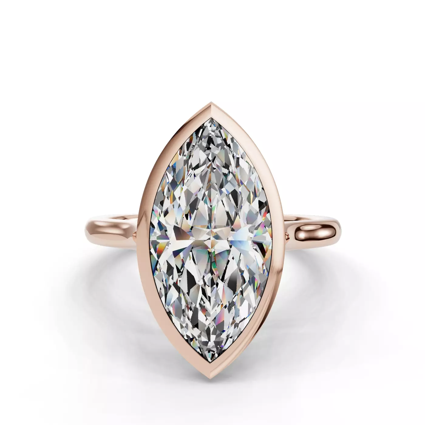Classic Solitaire 14K Rose Gold Engagement Ring
