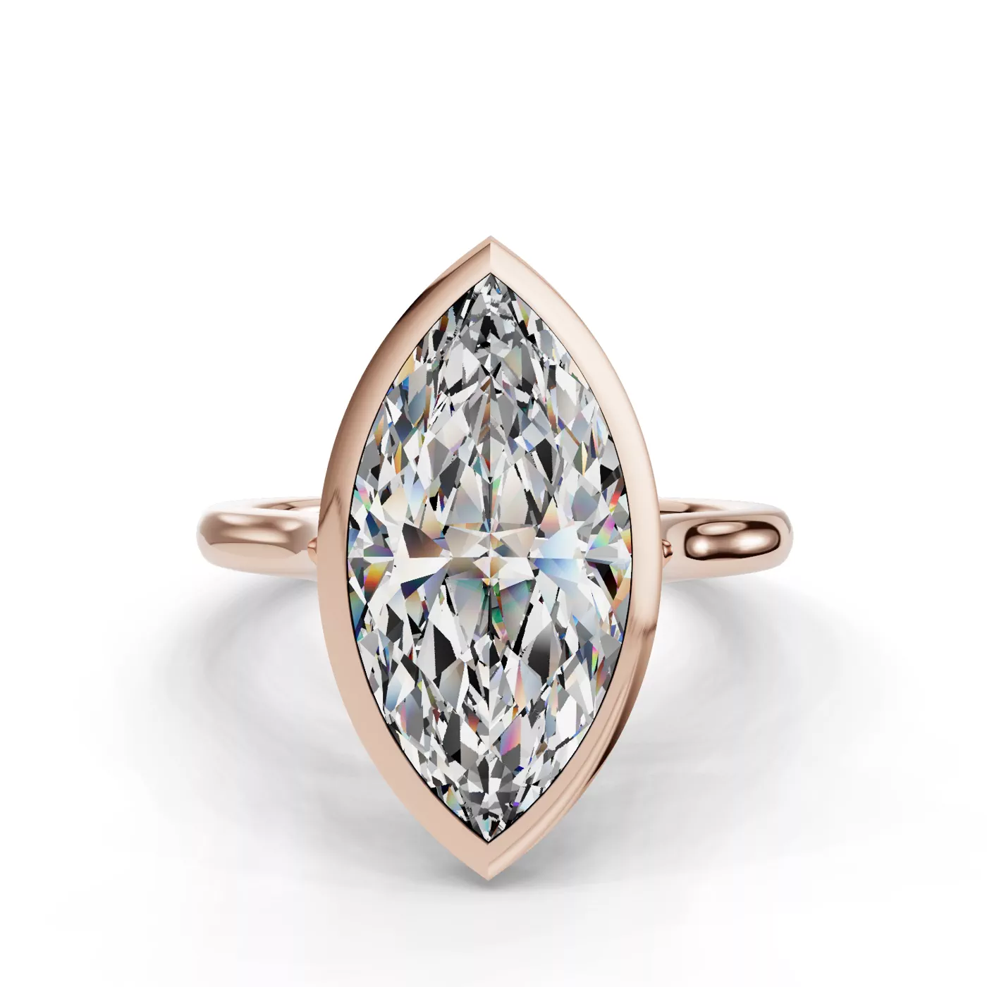 Classic Solitaire 14K Rose Gold Engagement Ring
