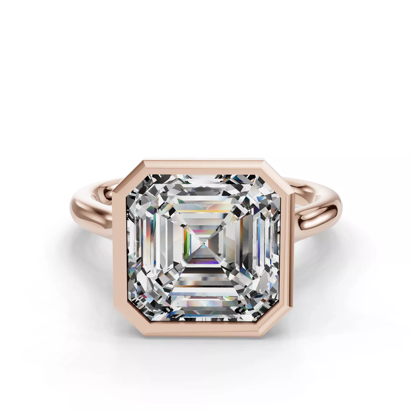 Classic Solitaire 14K Rose Gold Engagement Ring