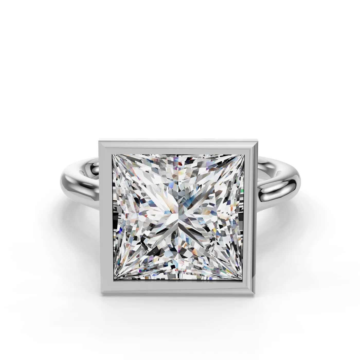 Classic Solitaire 14K White Gold Engagement Ring
