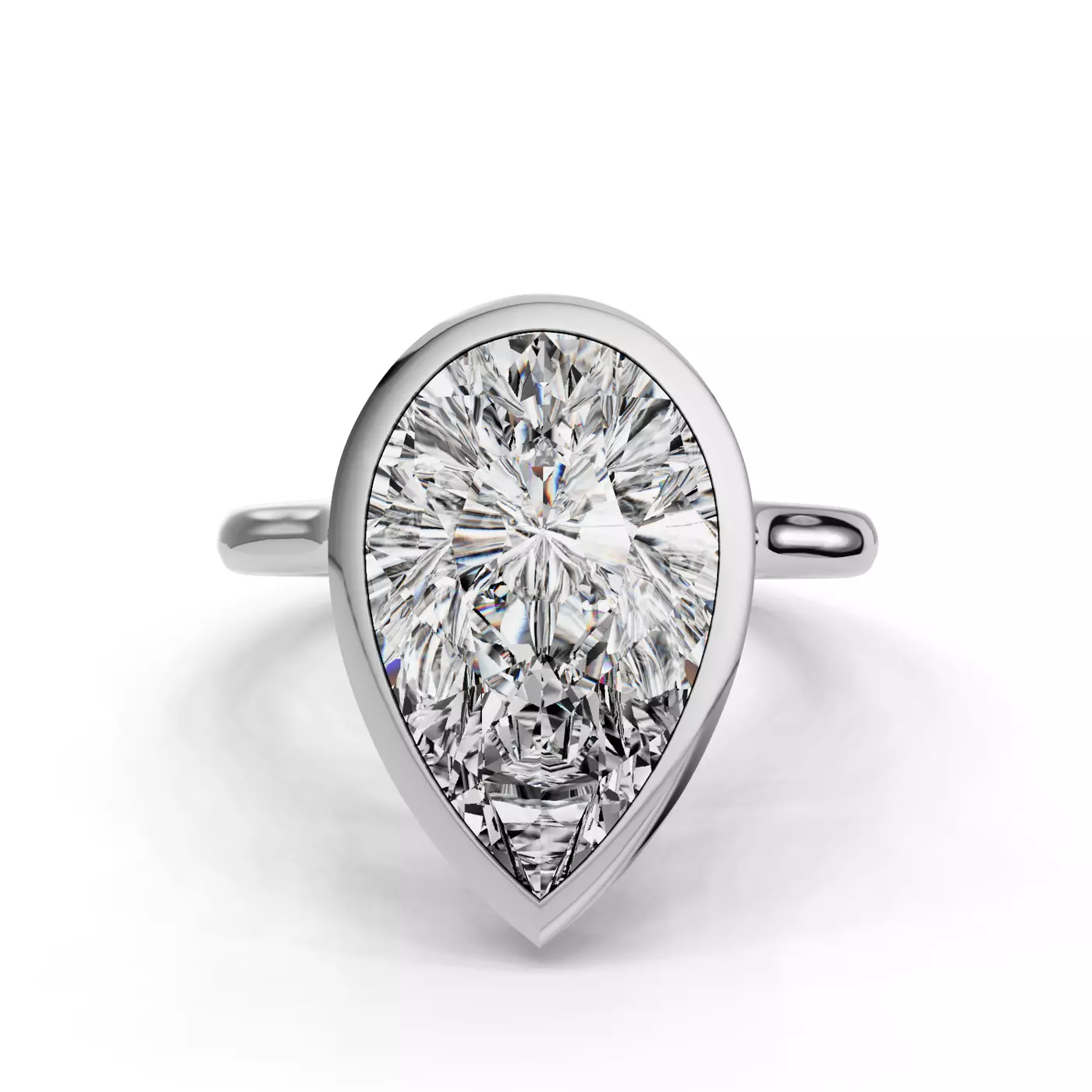 Classic Solitaire 14K White Gold Engagement Ring