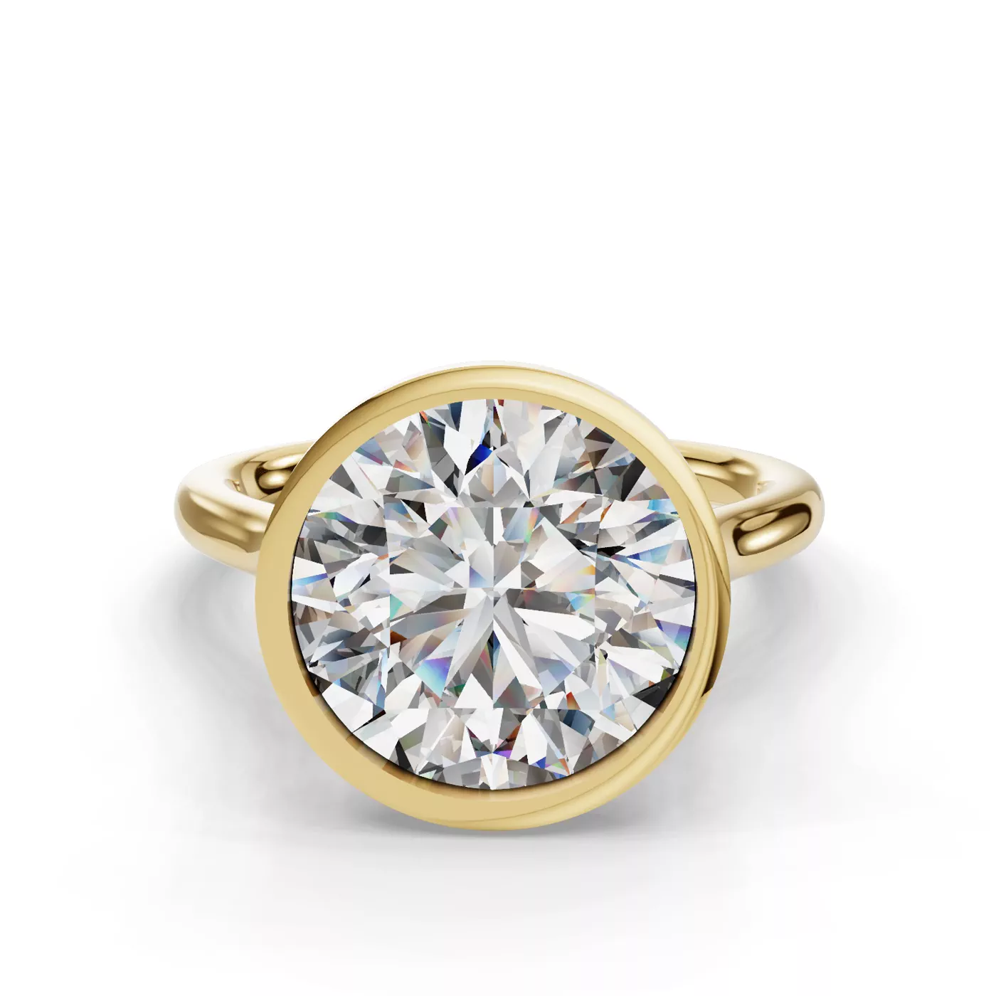 Classic Solitaire 14K Yellow Gold Engagement Ring