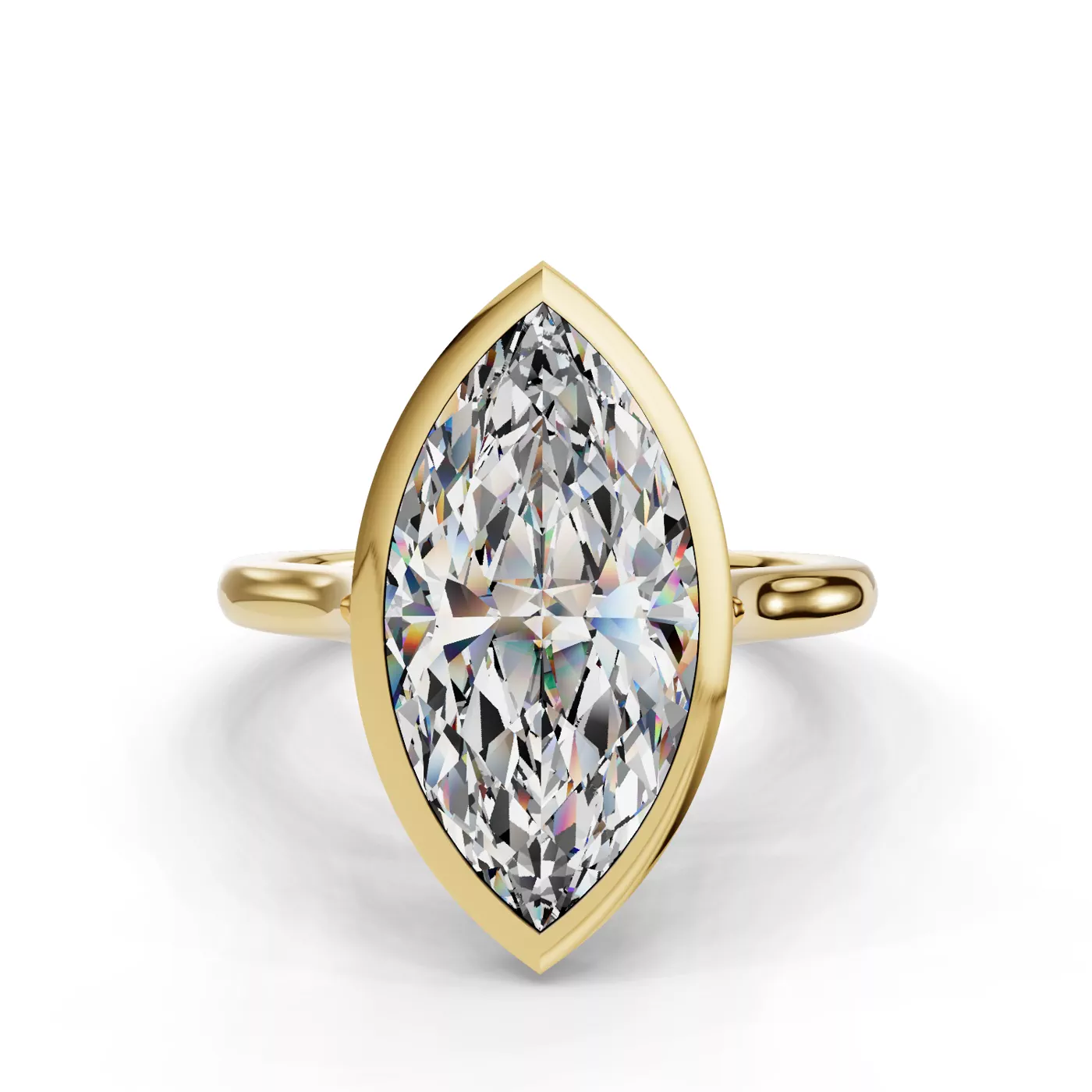 Classic Solitaire 14K Yellow Gold Engagement Ring