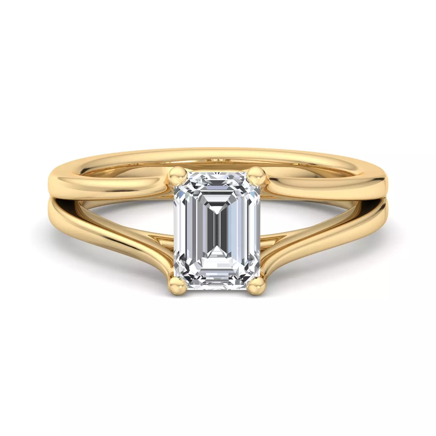 Classic Solitaire Focus 14K Yellow Gold Engagement Ring