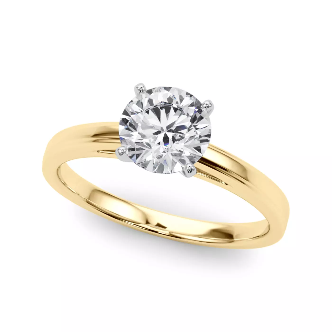 Classic Solitaire Focus 14K Yellow Gold Engagement Ring