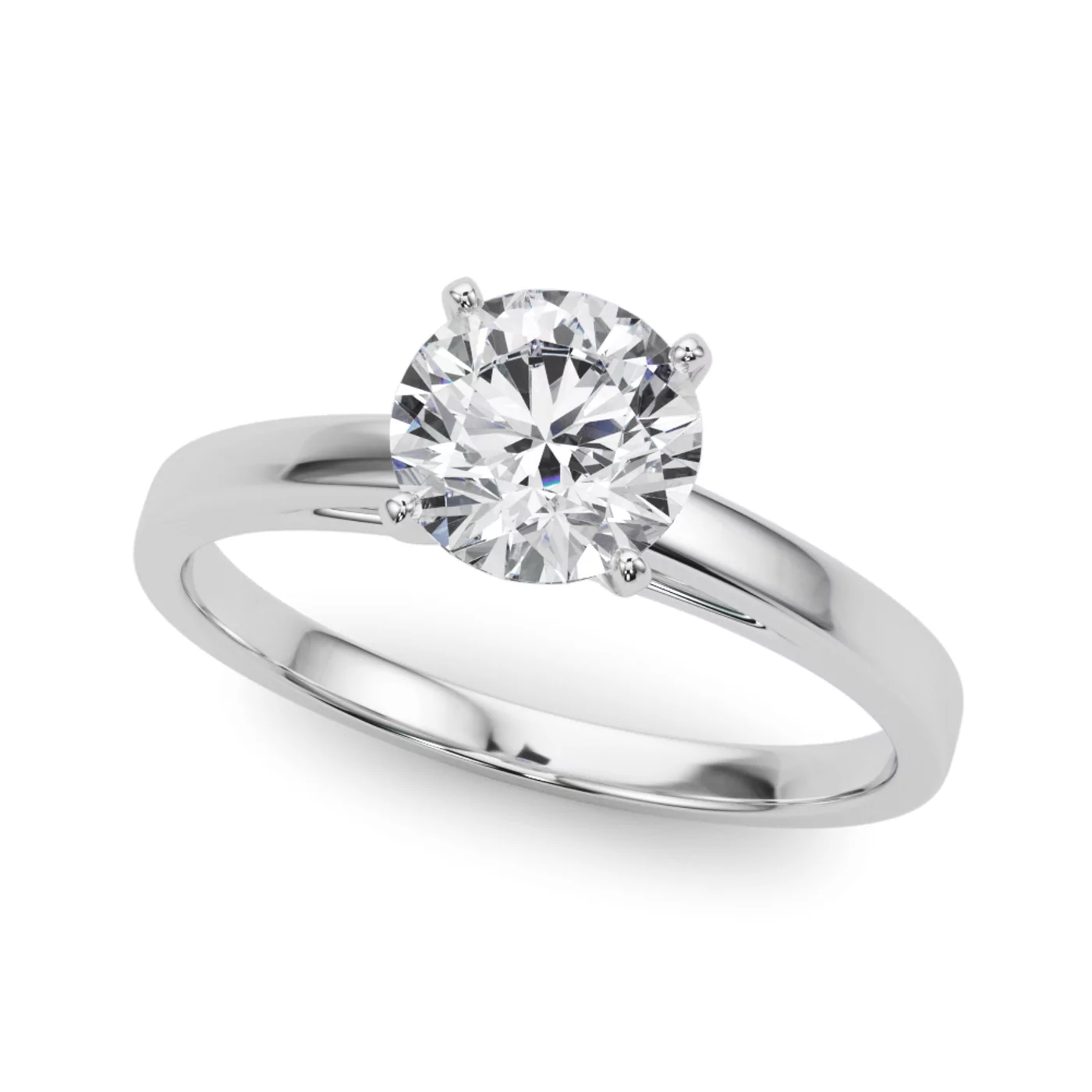 Classic Solitaire Platinum Engagement Ring