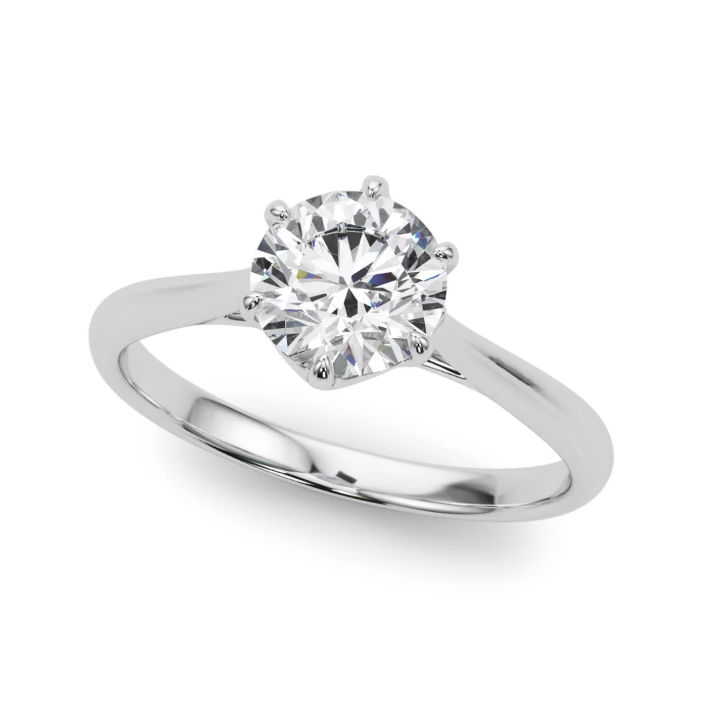 Classic Solitaire Focus Platinum Engagement Ring