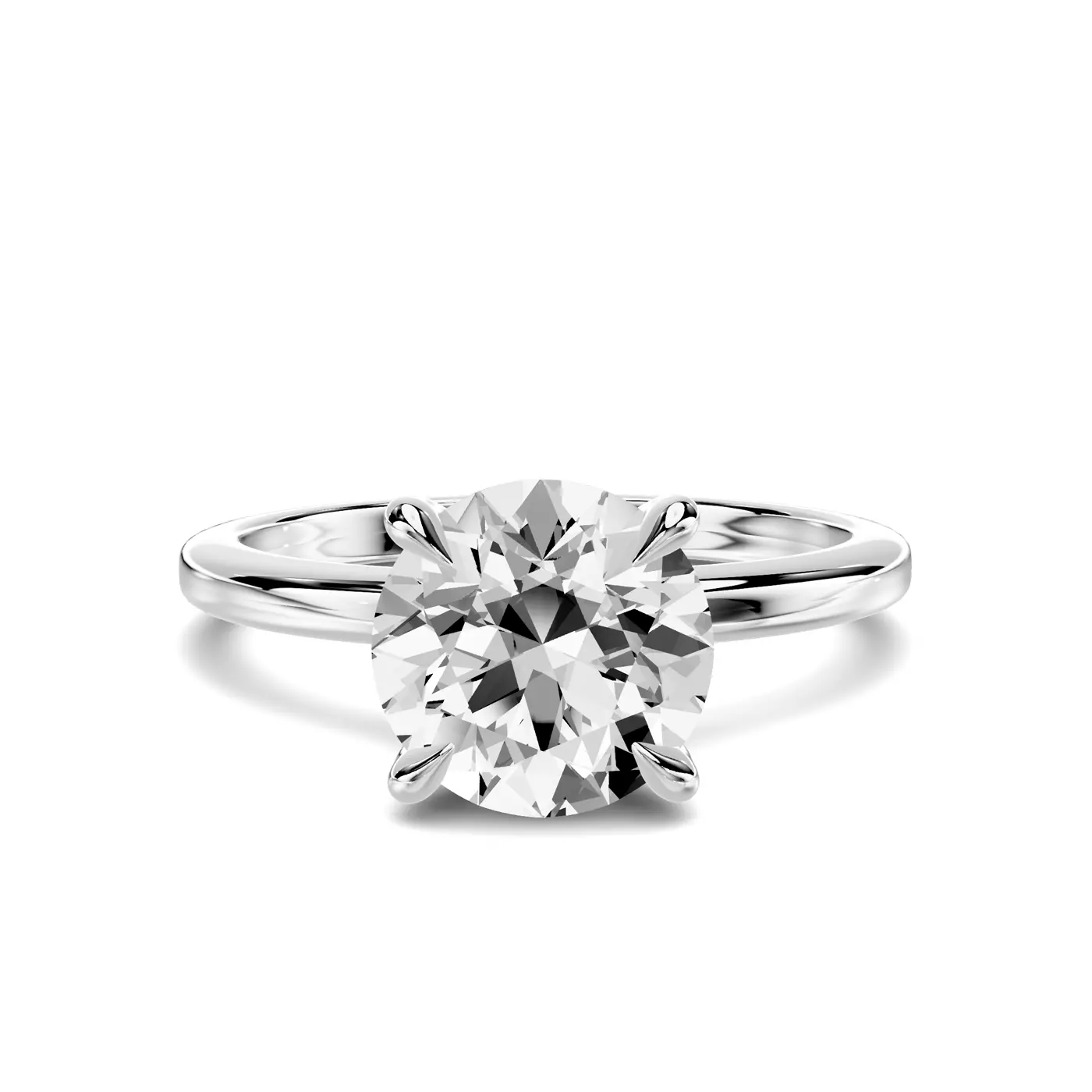 Pure Solitaire Focus Platinum Engagement Ring
