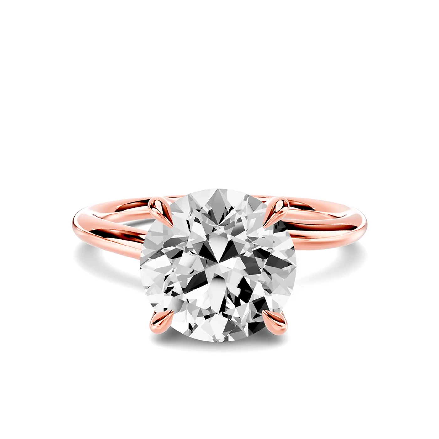 Classic Solitaire 14K Rose Gold Engagement Ring