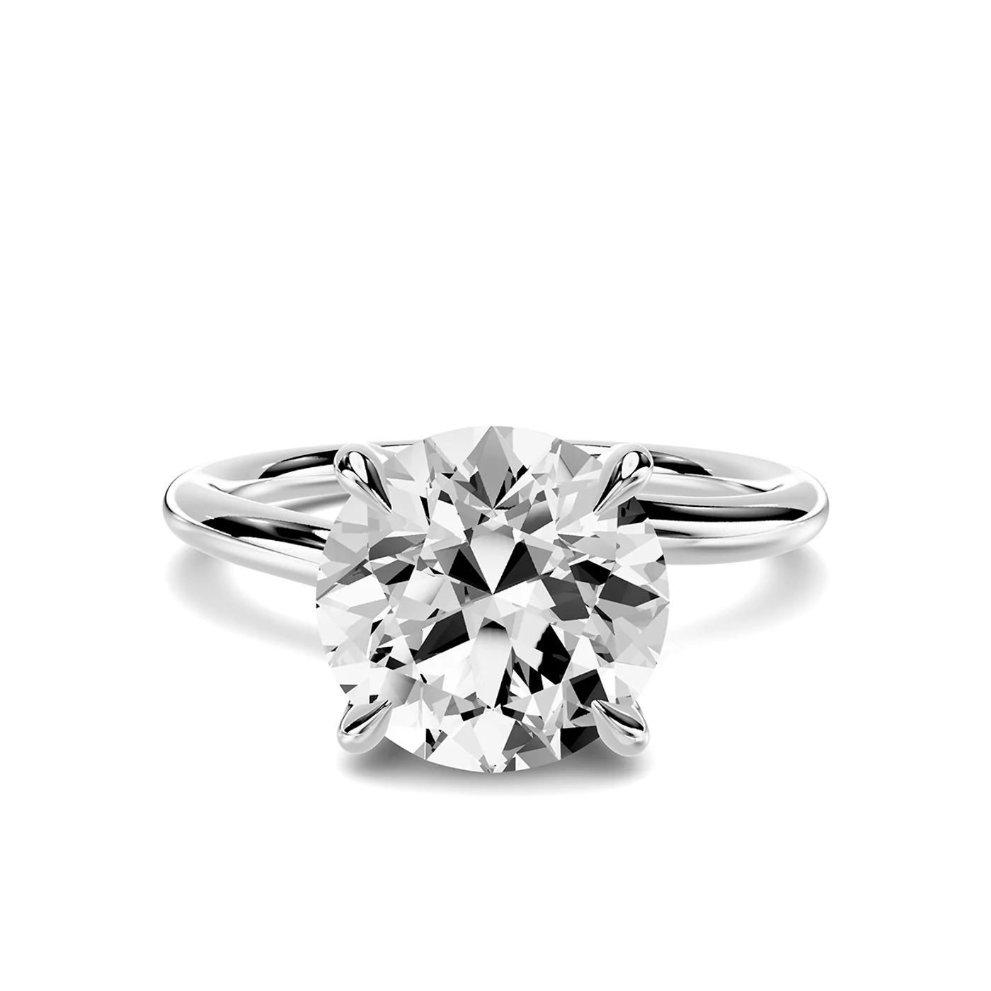 Classic Solitaire Platinum Engagement Ring