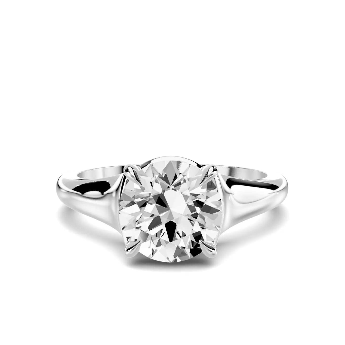 Classic Solitaire Platinum Engagement Ring