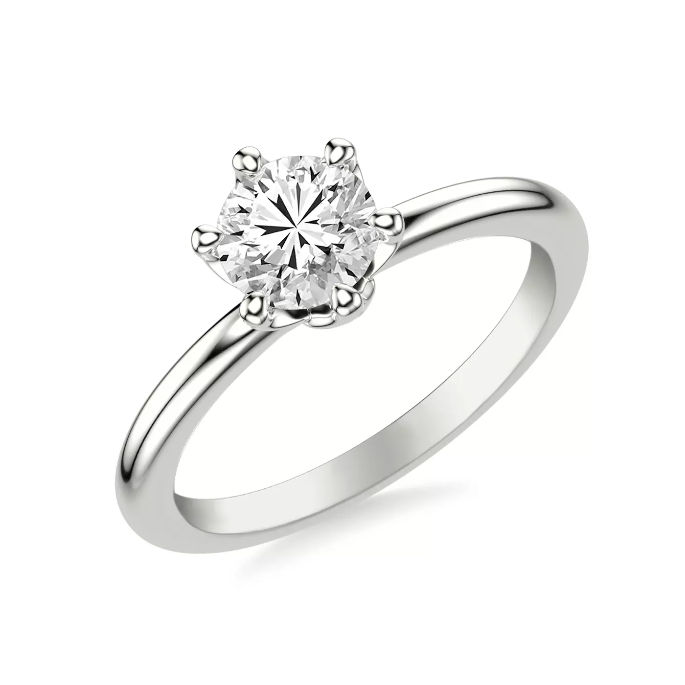 Classic Solitaire Focus Platinum Engagement Ring