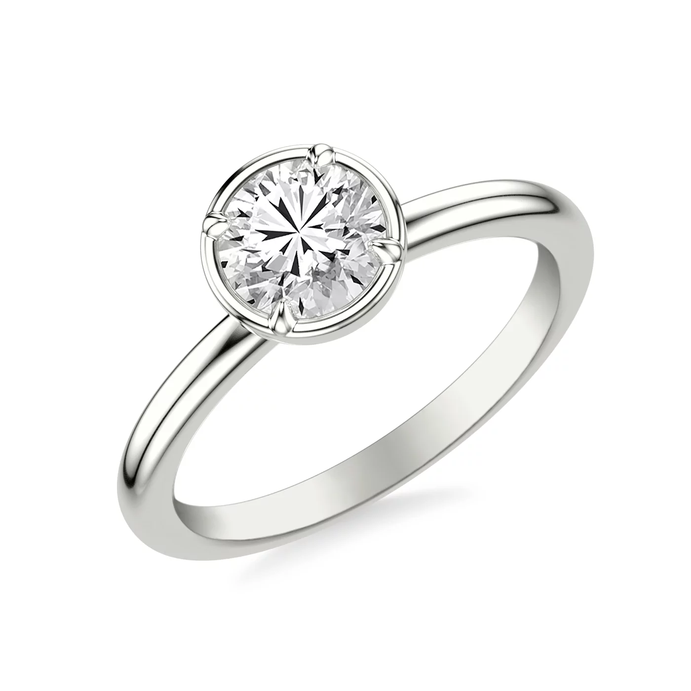 Classic Solitaire Focus Platinum Engagement Ring