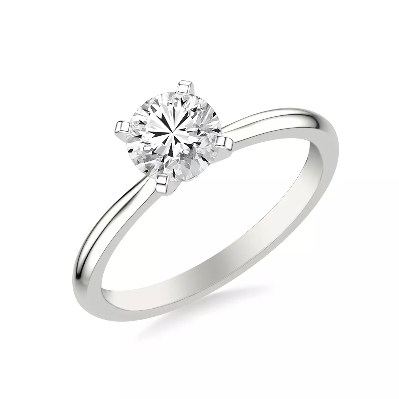 Classic Solitaire Platinum Engagement Ring