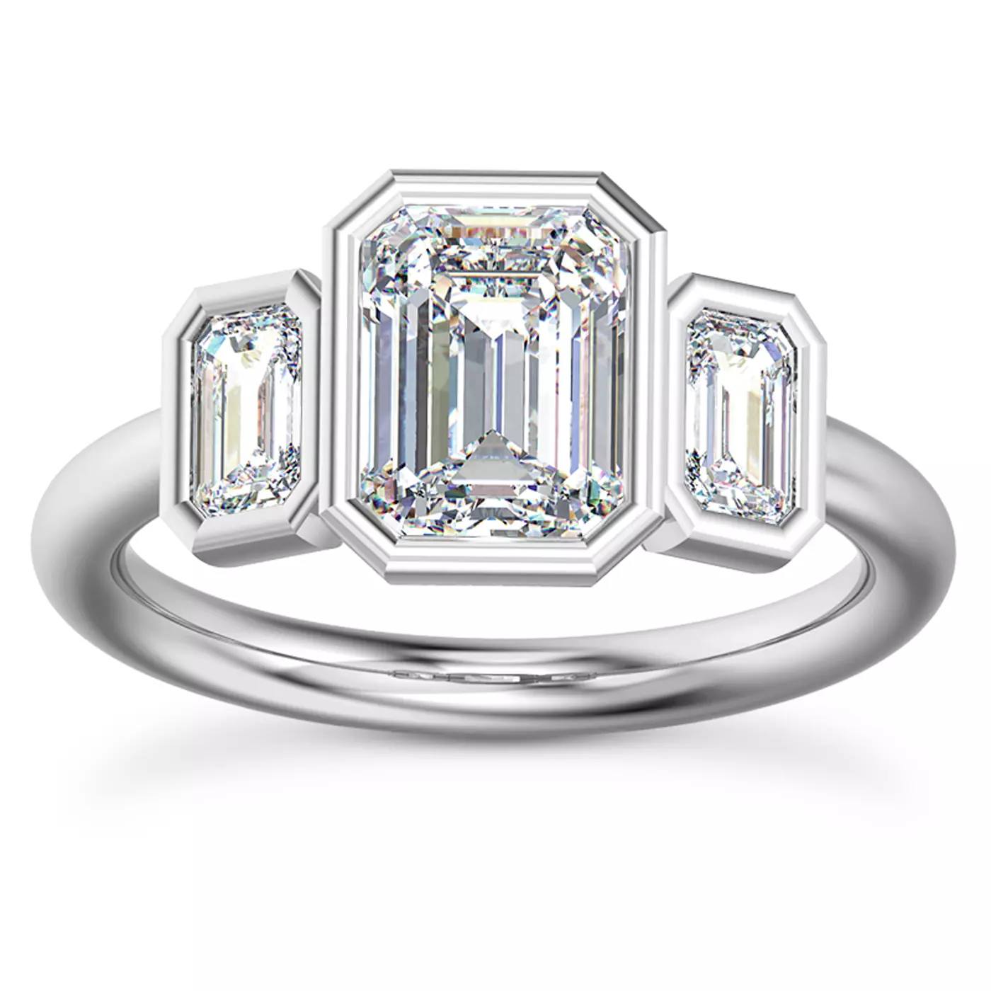 Meaningful Three-Stone Design Platinum Engagement Ring