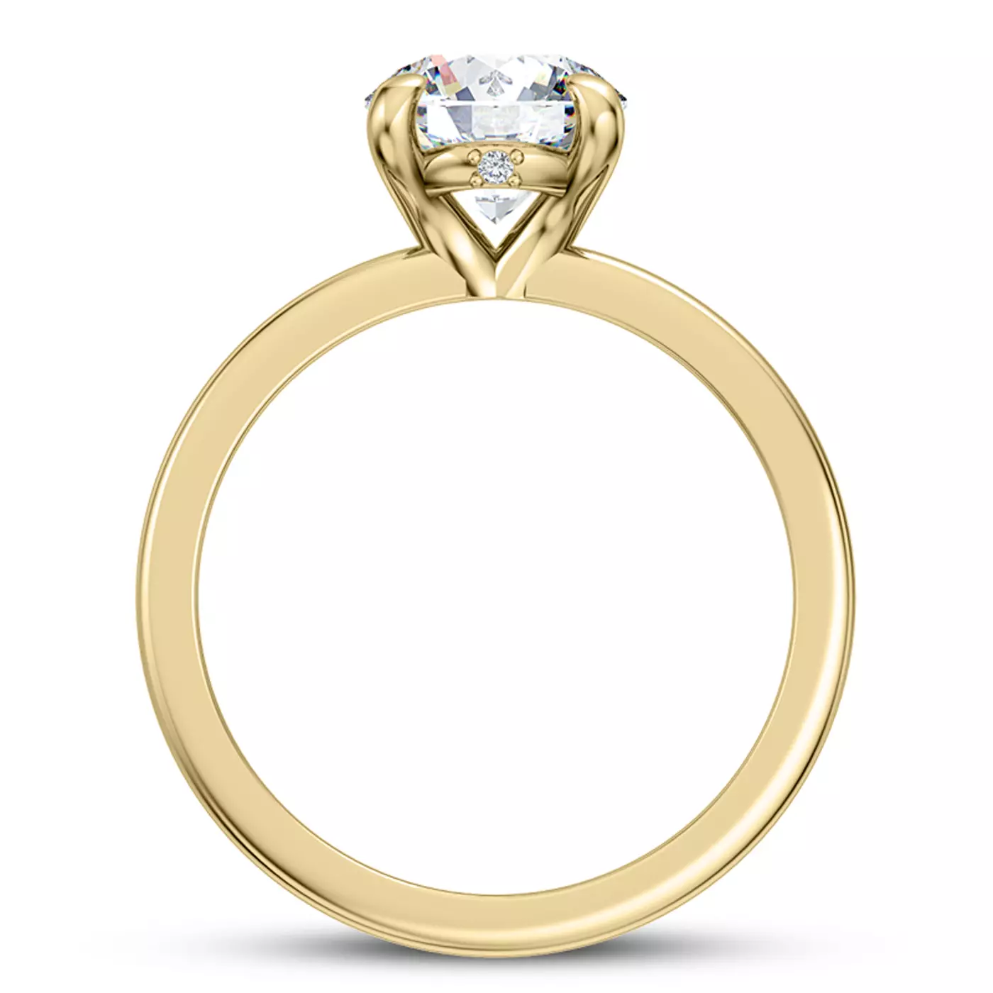 Classic Solitaire Focus 14K Yellow Gold Engagement Ring