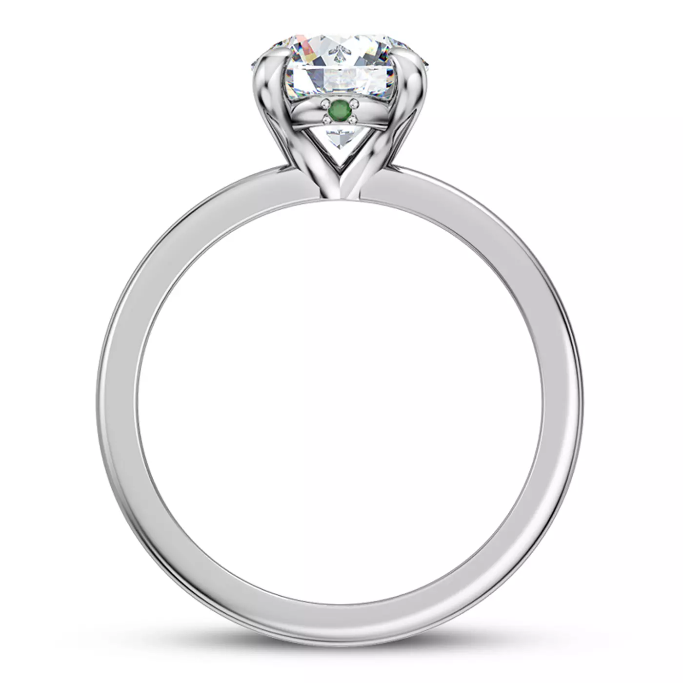 Emerald-Cut Sophistication Platinum Engagement Ring
