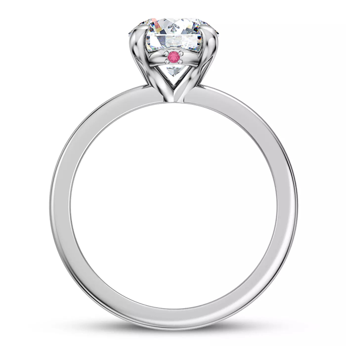 Classic Solitaire Focus 14K White Gold Engagement Ring