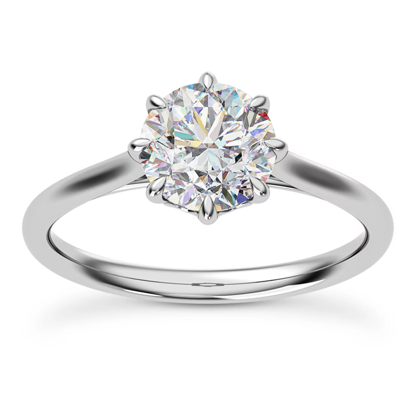 Classic Solitaire Focus Platinum Engagement Ring