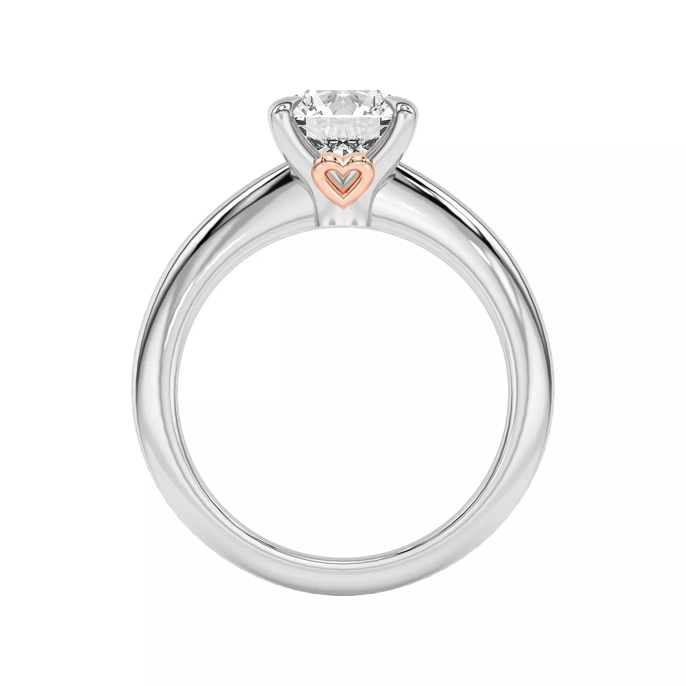 Classic Solitaire Focus 14K White Gold Engagement Ring