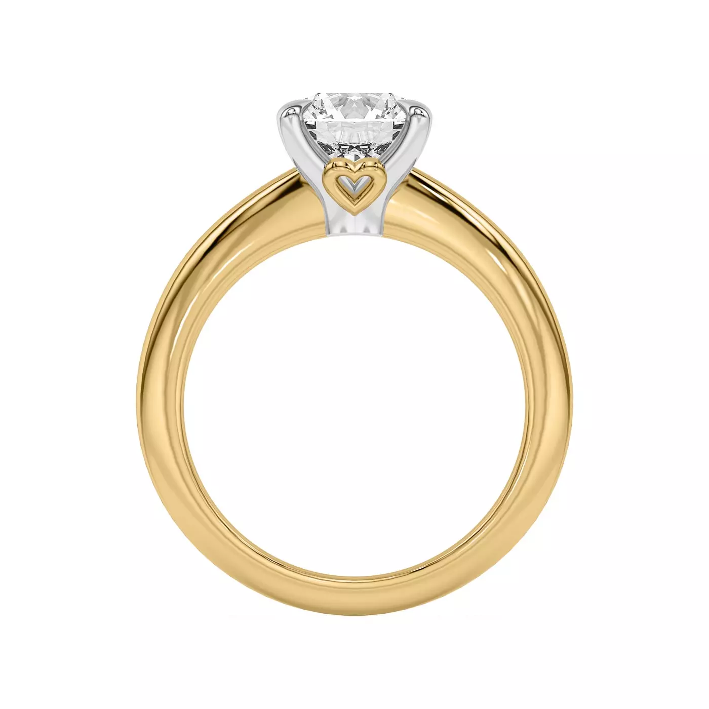Classic Solitaire Focus 14K Yellow Gold Engagement Ring