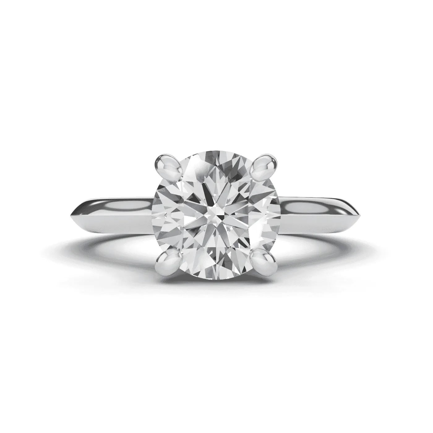 Concealed Halo Sparkle Platinum Engagement Ring