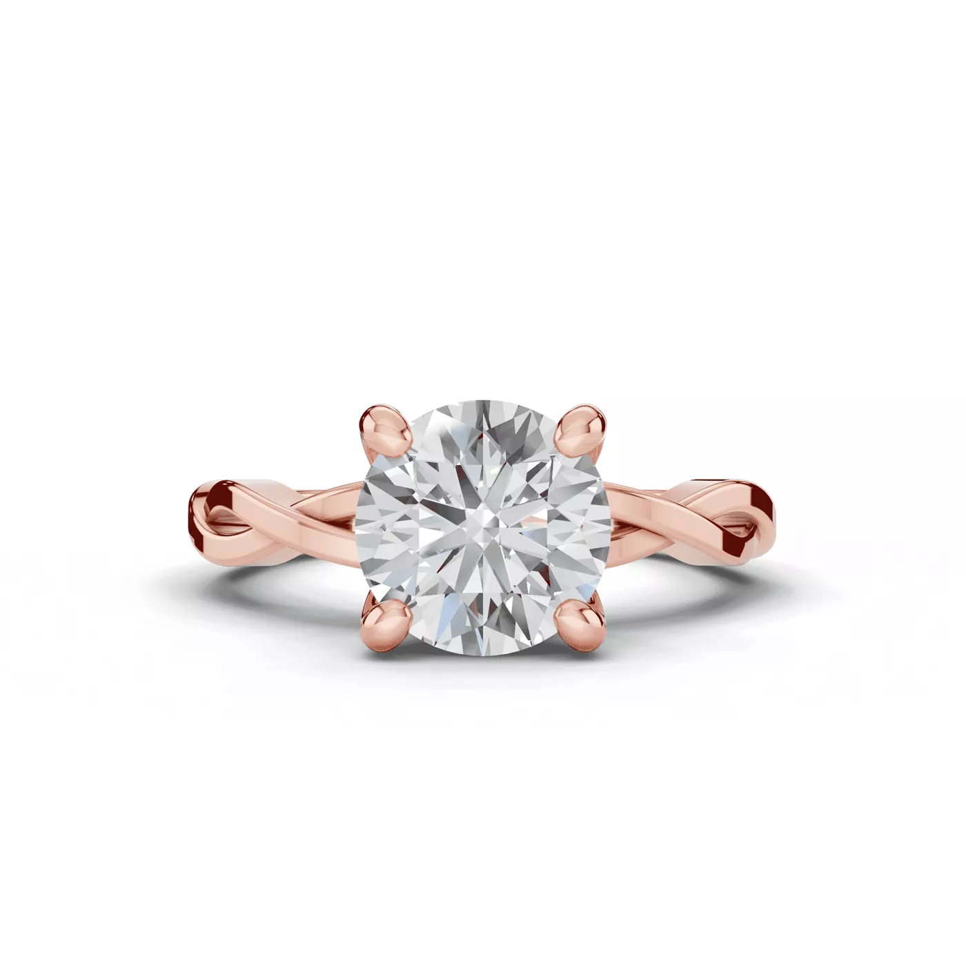Classic Solitaire 14K Rose Gold Engagement Ring