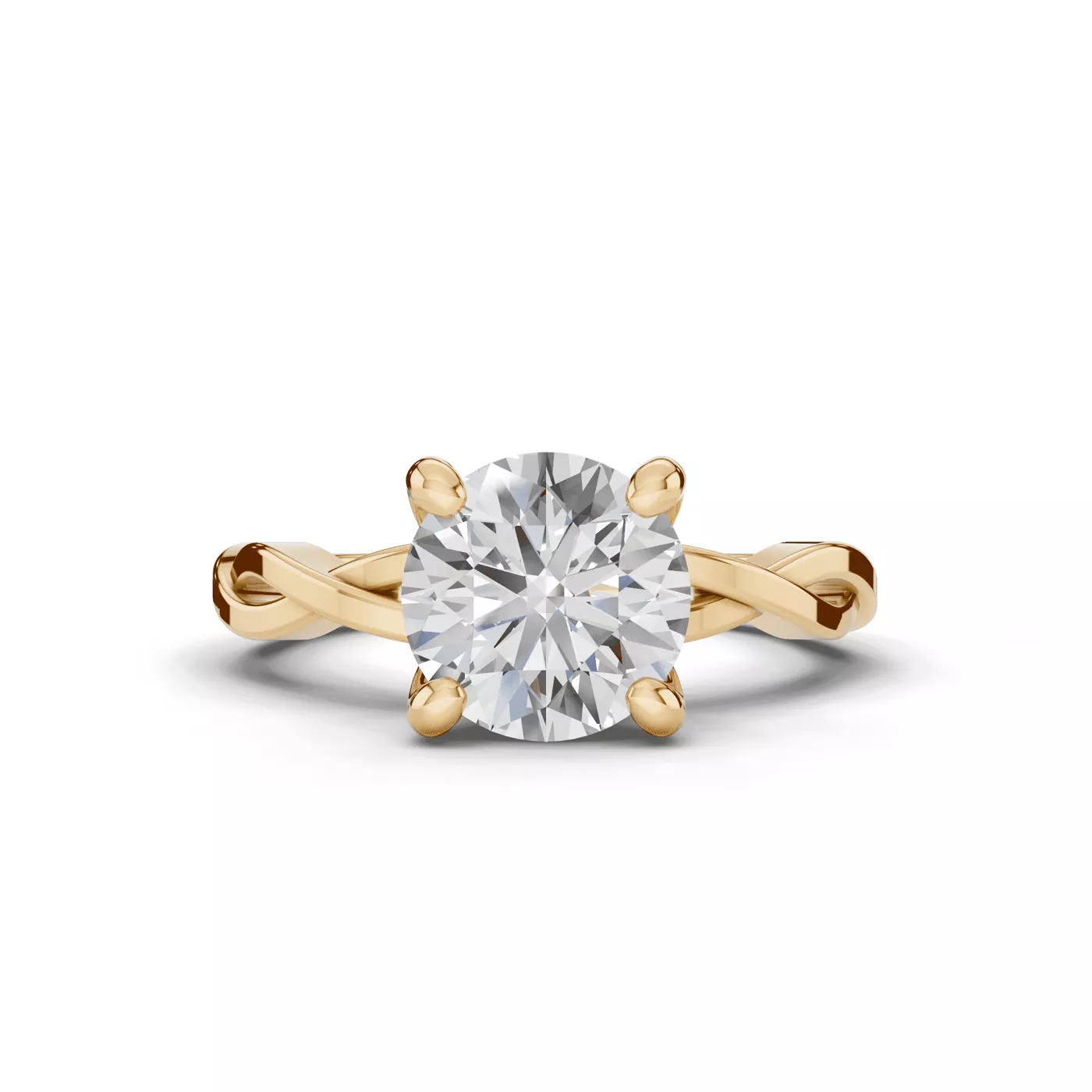 Classic Solitaire 14K Yellow Gold Engagement Ring