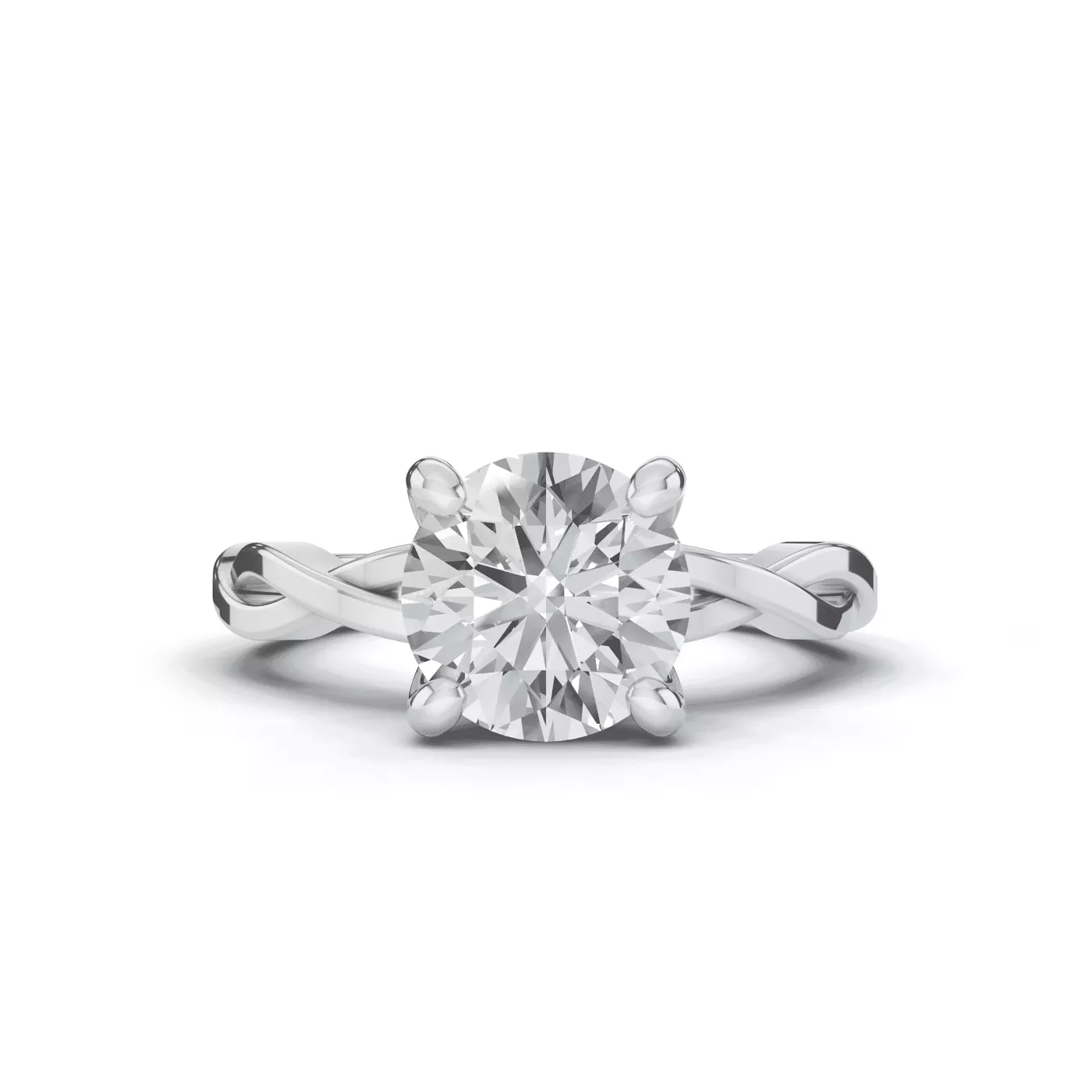 Classic Solitaire Platinum Engagement Ring