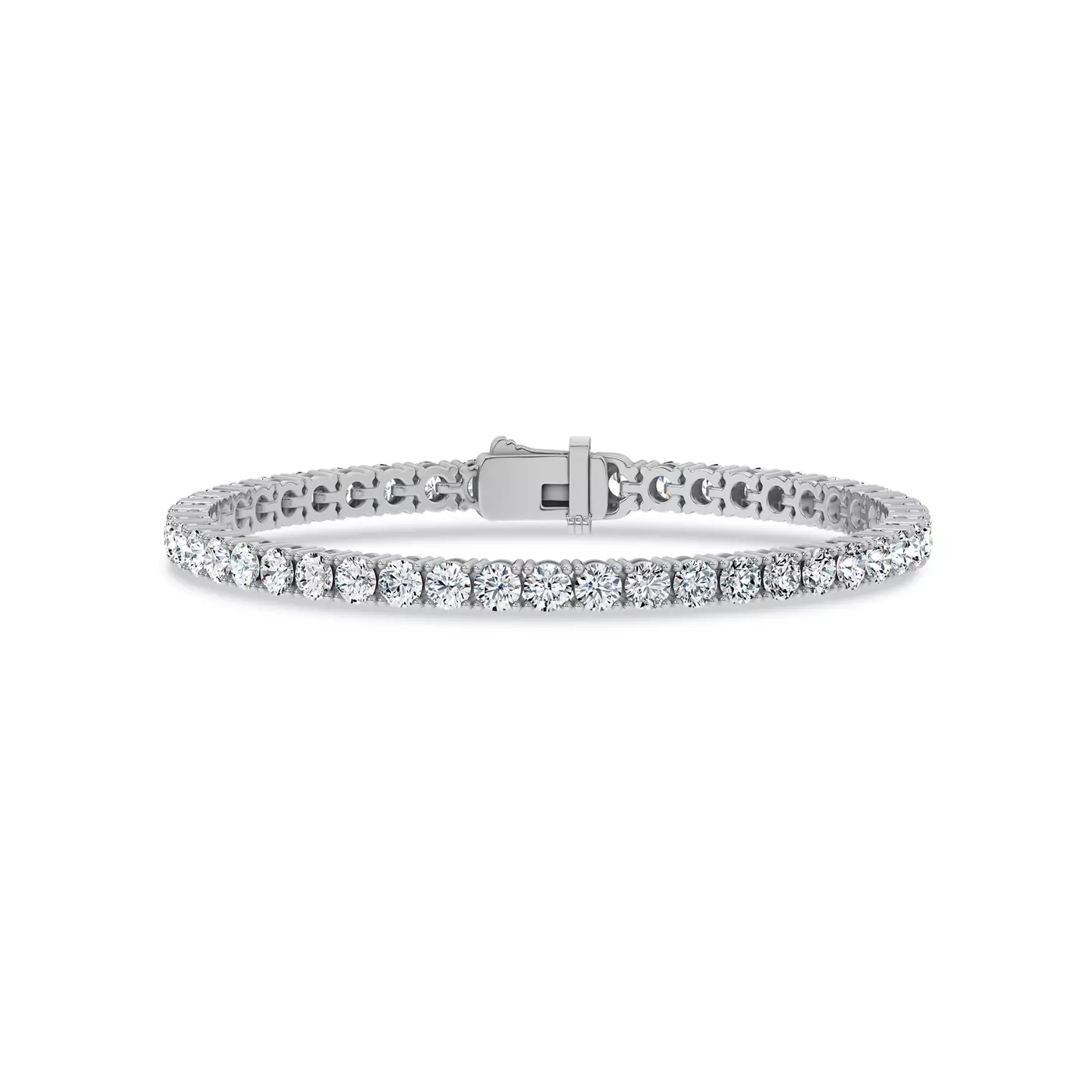 Diamonds, Uninterrupted 14K White Gold Engagement Ring