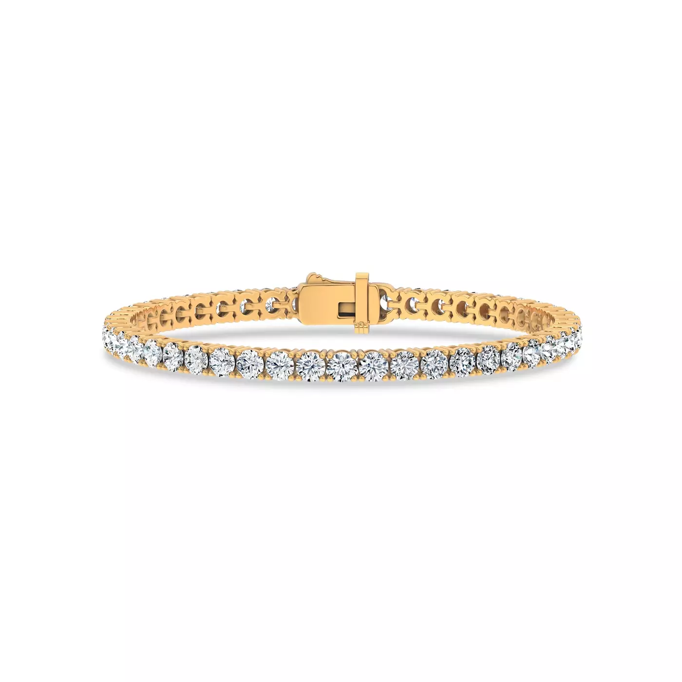 Diamonds, Uninterrupted 14K Yellow Gold Engagement Ring