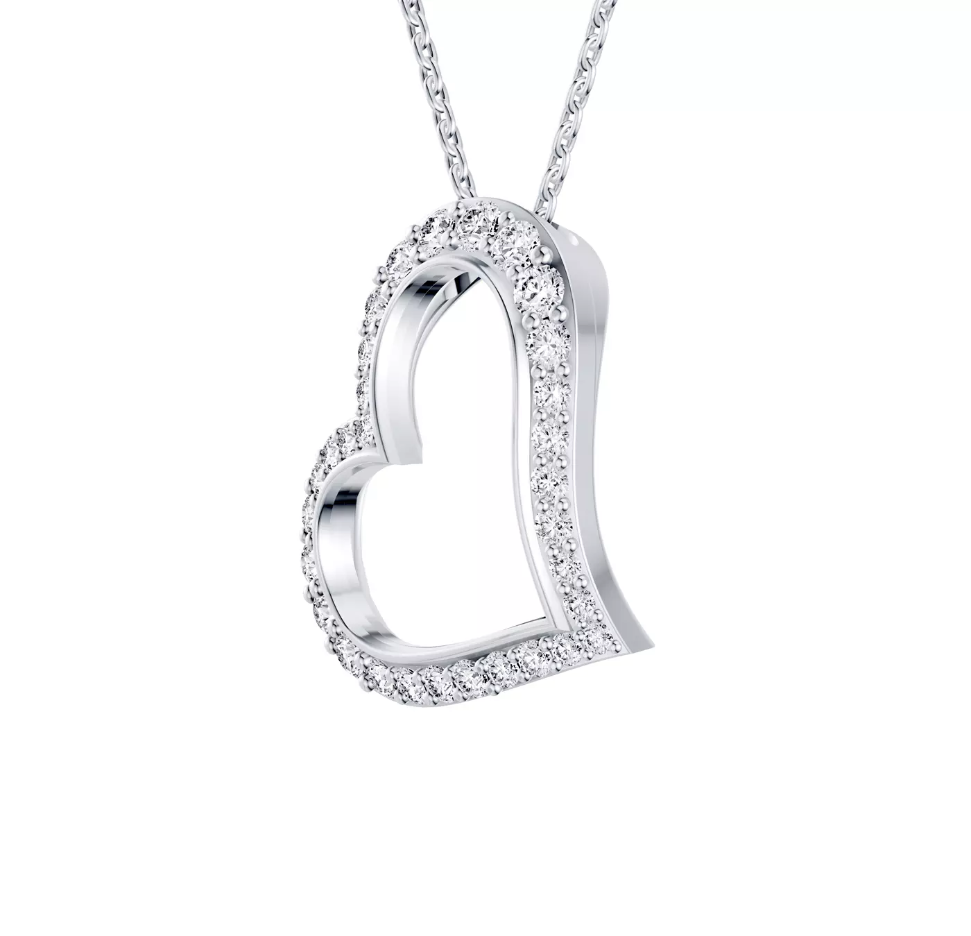 Shape With Meaning Silver Engagement Ring