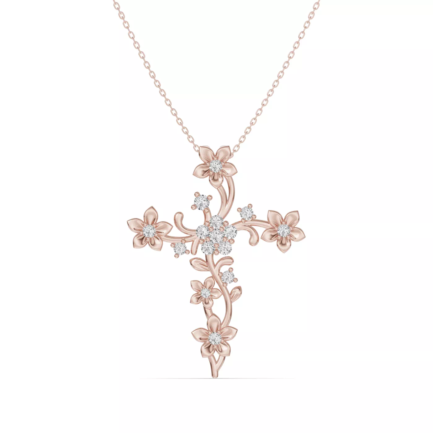 Sacred Silhouette 18K Rose Gold Engagement Ring