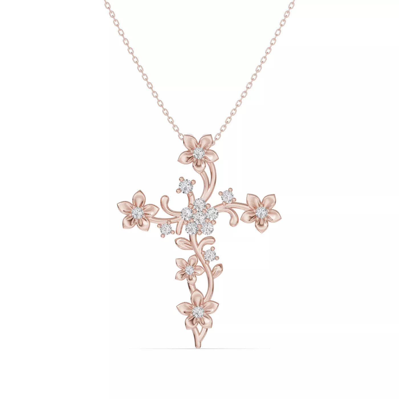 Sacred Silhouette 18K Rose Gold Engagement Ring