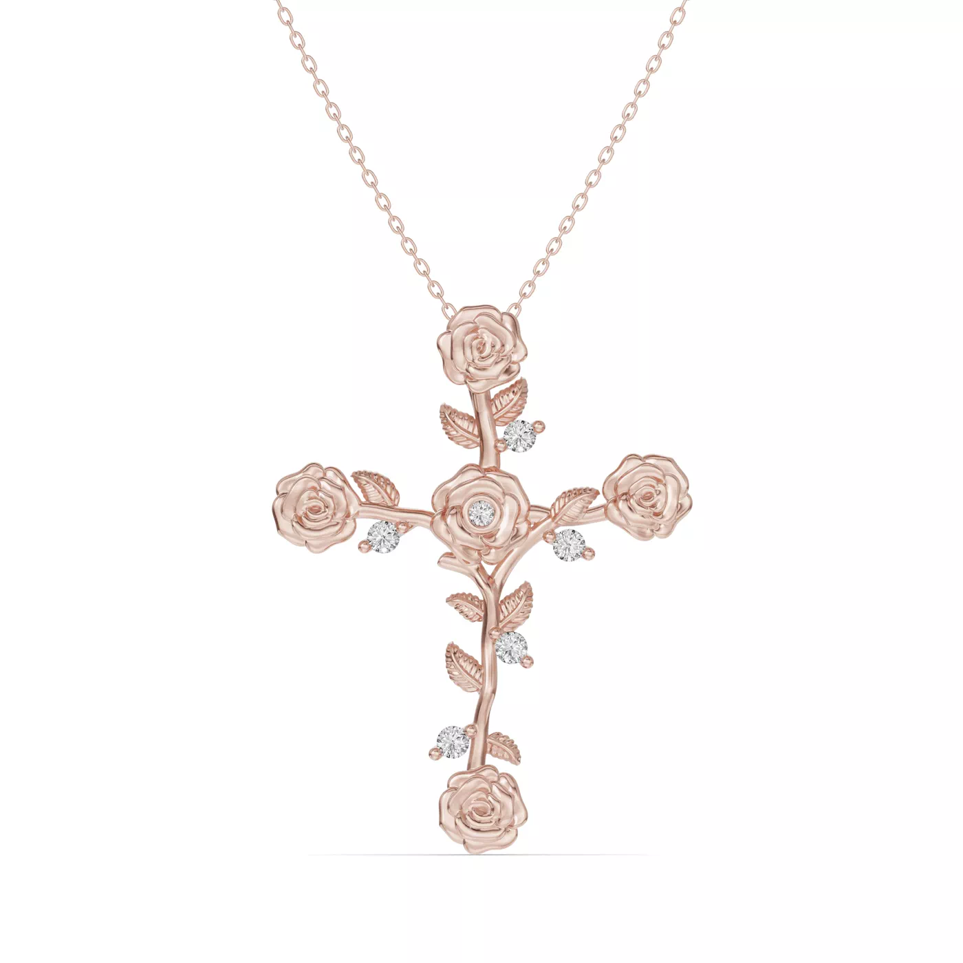 Sacred Silhouette 18K Rose Gold Engagement Ring