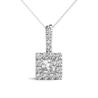 Effie Halo Necklace - Platinum