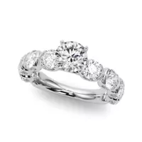 Devika U Prong Diamond Engagement Ring 14k White Gold