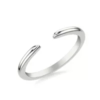 Lexi High Polished Open Band - 18K White Gold