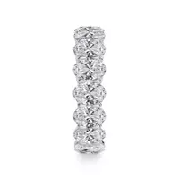 Oval Cut Lab Diamond Eternity Ring (4.0 ct. tw.) - Platinum