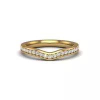 Alina Pave Band - 18K Yellow Gold