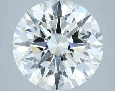 5.19ct I VVS2 Rare Carat Ideal Cut Round Diamond