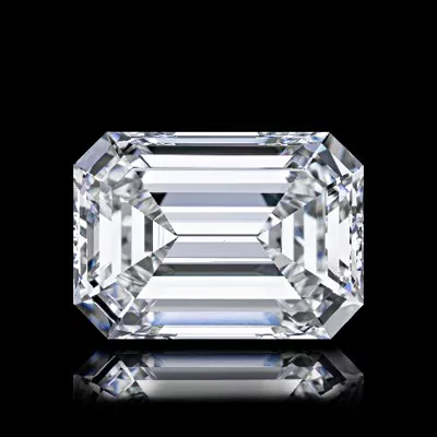8.01ct F VS1 Rare Carat Ideal Cut Emerald Diamond