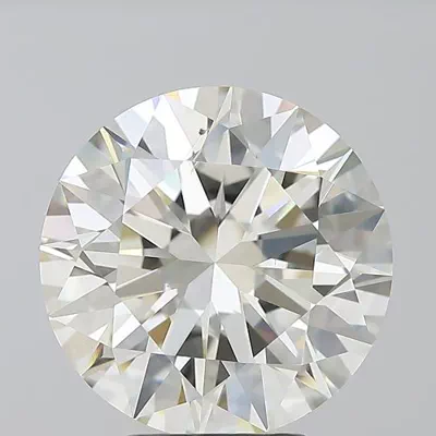 4.51ct K SI1 Rare Carat Ideal Cut Round Diamond