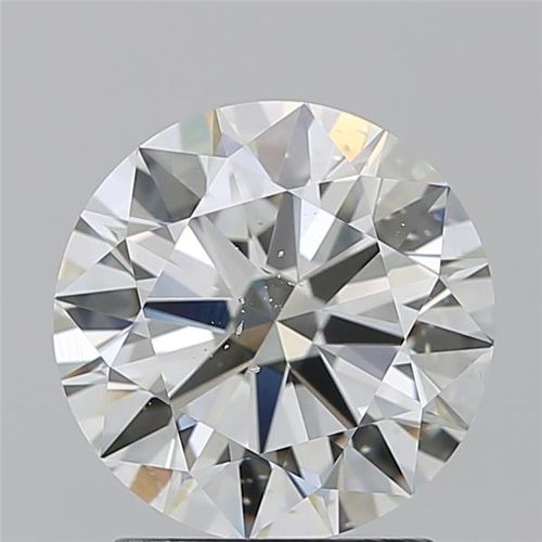 2.09ct K SI1 Rare Carat Ideal Cut Round Diamond