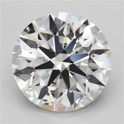 5.02ct D SI2 Rare Carat Ideal Cut Round Lab Grown Diamond